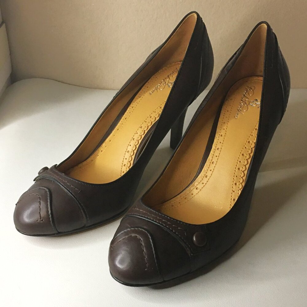 ๐๐๐๐๐๐ ๐๐๐๐๐๐๐๐ ๐ Brown Leather Classic Career Pumps ๐ NEW! - Picture 4 of 14